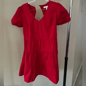 Monteau Los Angeles Red Flared Dress SIZE M